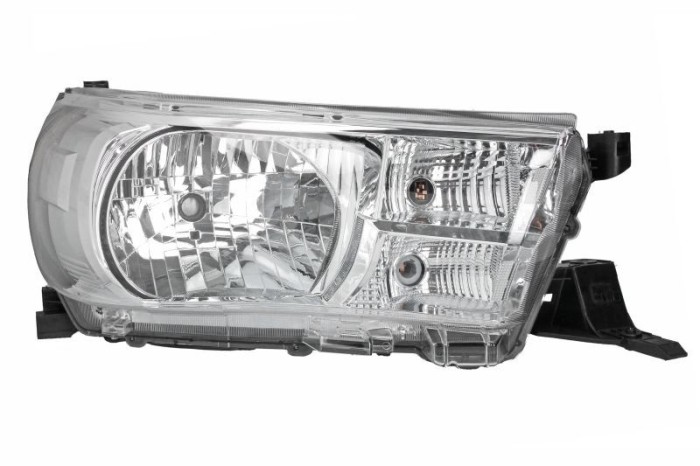Far Toyota Hilux (N70), 2015-06.2016, partea Dreapta, cu lumina de zi; H4+PY21W+W21/5W; electric; cu motor, TYC