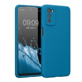 Cumpara ieftin Husa Kwmobile pentru Motorola Moto G42, Silicon, Albastru, 59185.224, Carcasa