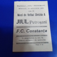 program Jiul - FC Constanta