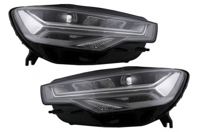Faruri Full LED Audi A6 4G C7 (2011-2014) Facelift Design conversie de la Xenon la LED Performance AutoTuning foto