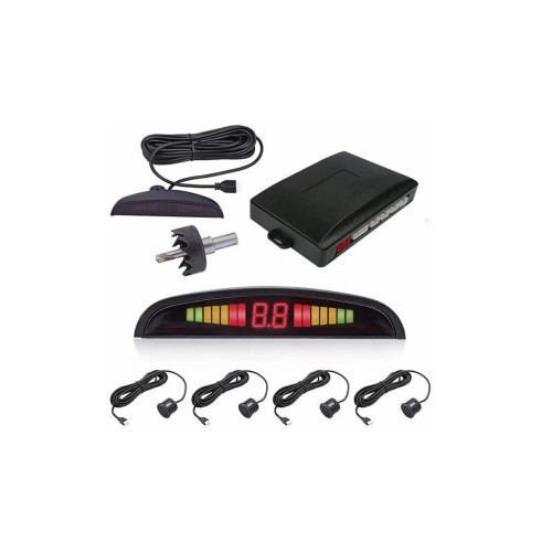 Sistem de parcare cu 4 senzori, display si sunet 12V Cod: 4001 Automotive TrustedCars