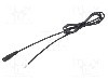 Cablu alimentare DC, cabluri, DC 5,5/2,1 soclu, negru, 0,25m, WEST POL - S21-TT-C050-025BK