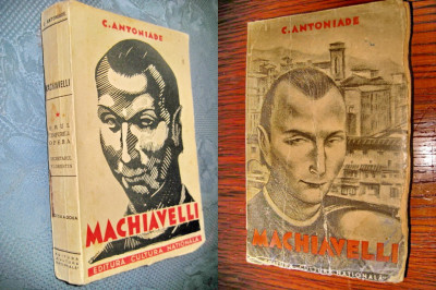 4345-C.Antoniade-Machiavelli dedicatie editura N. Titulescu 1930 anii 1930 2 vol foto