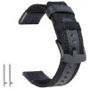Curea textila, compatibila Honor Magic Watch 2 42mm, telescoape Quick Release, Textile Black