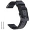 Curea textila, compatibila Garmin Forerunner 245, telescoape Quick Release, Textile Black