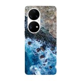 Husa compatibila cu Huawei Nova 9 model Blue waves, Silicon, TPU, Viceversa, Transparent, Carcasa