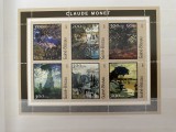 PC265 - Guineea-Bissau 2001 Pictura Claude Monet, Bloc MNH 6v, Nestampilat