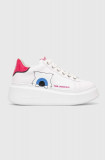 Karl Lagerfeld sneakers din piele ANAKAPRI KL x DOUR DARCEL culoarea alb, KL96591