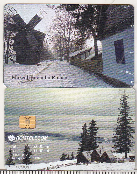 bnk card Cartela telefonica 2002 - Muzeul Taranului Roman - RO-ROM-0169