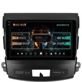 Navigatie Mitsubishi Outlander Peugeot 4007 Citron C-Crosser, Android 13, X-Octacore 8GB RAM + 256GB ROM, 9.5 Inch - AD-BGX9008+AD-BGRKIT276