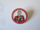 Insigna comemorativa colectie editie limitata incoronarea regelui Charles,diametrul=25 mm, Europa