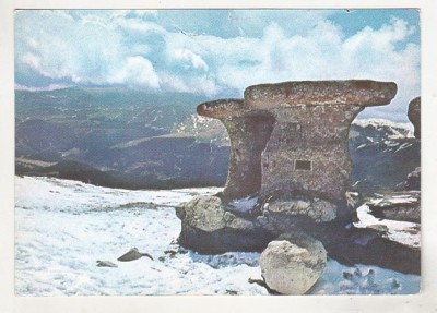 bnk cp Muntii Bucegi - Babele - circulata - marca fixa foto