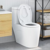 Toaletă pentru familie vidaXL cu capac pentru copii, montare rapidă, Duroplast