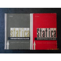 A. SCARLAT - STATICA CONSTRUCTIILOR 2 volume (1963, editie cartonata)