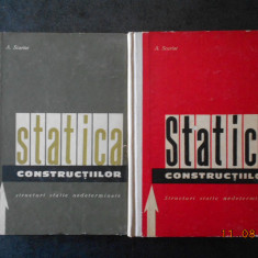 A. SCARLAT - STATICA CONSTRUCTIILOR 2 volume (1963, editie cartonata)