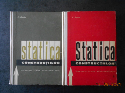 A. SCARLAT - STATICA CONSTRUCTIILOR 2 volume (1963, editie cartonata) foto