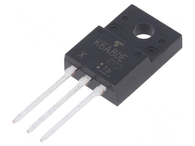 Tranzistor N-MOSFET Unipolar 800V 6A 45W TO220FP