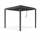 Pergola X Bioclimatica, Pavilion 3x3x2.5metri cu LED, Premium, Aluminiu