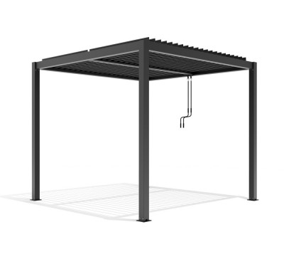 Pergola X Bioclimatica, Pavilion 3x3x2.5metri cu LED, Premium, Aluminiu foto