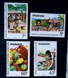 Cumpara ieftin RUANDA 1982 fructe de pădure ,alimentație, agricultura serie NESTAMPILATA, Nestampilat
