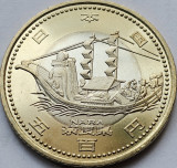 500 yen 2009 Japonia, Heisei Nara, Prefectures of Japan, unc