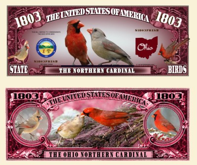 !!! SUA = FANTASY NOTE (TJ6) = OHIO , THE OHIO NORTHERN CARDINAL - 2023 - UNC foto