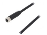 Conector M8 Femelă 5 PIN cu Cablu 3A 30V