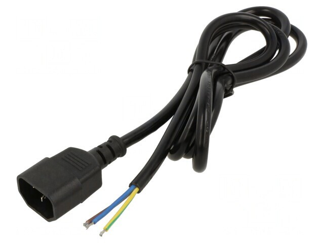 Cablu Alimentare IEC C14 Negru 1.5m 250V