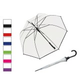 Umbrela de ploaie pentru adulti, Capri, tip baston, automata, transparenta, 90 cm