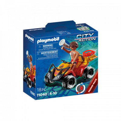 Playmobil - Vehicul Pullback De Salvare Pe Plaja foto
