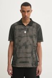 Diesel tricou polo T-REJUST-NC POLO SHIRT barbati, culoarea gri, modelator, A16167.0EGBJ