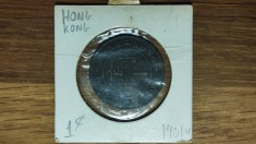 Hong Kong - moneda coloniala bronz - 1 cent 1901 H - Heaton - Regina Victoria - in cartonas - arata bine !