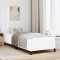 vidaXL Pat Alb pur 80 x 200 cm Piele artificială 3398599