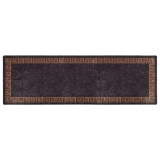 Covor Gossi Lavabil Negru Auriu 80x300 cm Antiderapant Poliester