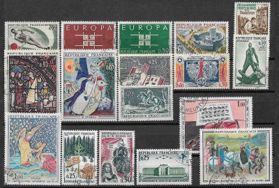 C2961 - Franta 1963-5 - timbre stampilate foto