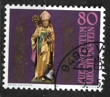 B1005 - Lichtenstein 1981 - St.Theodul stampilat,serie completa