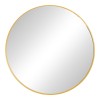 Oglinda Emmett Inart aluminiu auriu D80x2cm