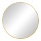 Oglinda Emmett Inart aluminiu auriu D80x2cm