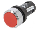 Comutator apăsare 22mm 1 NC roșu