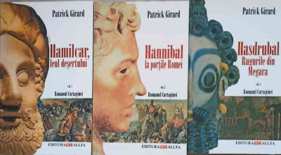 ROMANUL CARTAGINEI VOL.1-3 HAMILCAR, LEUL DESERTULUI; HANNIBAL LA PORTILE ROMEI; HASDRUBAL, RUGURILE DIN MEGARA- foto