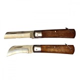 Set 2 Cutite profesionale altoit, manere lemn, lama dreapta si lama curbata