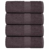 vidaXL Lavete Antracit 15x21 cm, 4 Bucati, 100% Bumbac, 360 g/m&sup2;, Prosoape Fata/Maini, Lavabile
