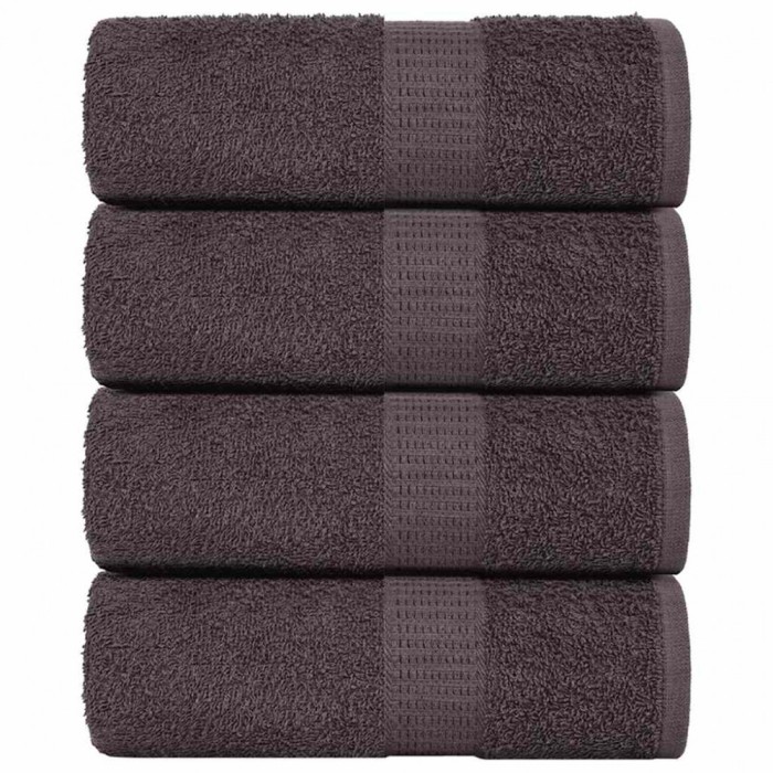 vidaXL Lavete 4 buc Antracit 15x21 cm 360 g/m&sup2; 100% bumbac 136670