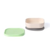 Bol Hrana Bebelusi Miniware Snack Bowl, Natural Biodegradabil, Bioplastic, Silicon, 6 luni+, Vanilla/Key Lime