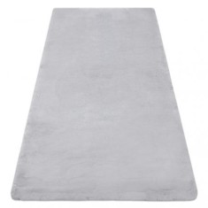 Covor modern de spălat TEDDY shaggy gri, antiderapant, foarte gros, 120x160 cm