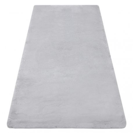 Covor modern de spălat TEDDY shaggy gri, antiderapant, foarte gros, 120x160 cm