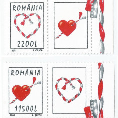 Romania, LP 1542a/2001, Martisor 2001, cu vinieta, MNH