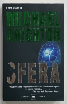 SFERA di MICHAEL CRICHTON , TEXT IN LIMBA ITALIANA , 2003 foto
