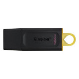 Stick Memorie USB Kingston, 128GB DT, USB 3.2 Gen1 (Negru)