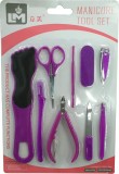 Set accesorii pentru unghii separator foarfece nuanță mov